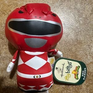 Hallmark Itty Bittys Mighty Morphin POWER RANGERS RED Ranger Vinyl NWT New